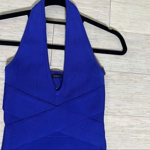 Worn once - Guess Blue/Purple Bandage Mini Dress